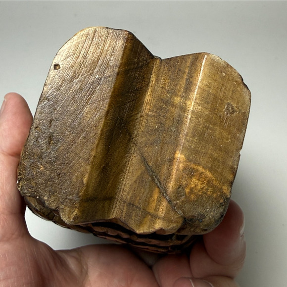 Hand Carved Wooden Owl Statue Sculpture Figurine Free Standing Big Eyes Decor - Picture 6 of 6